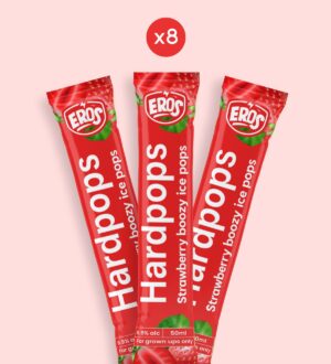 Strawberry Boozy Ice Pops